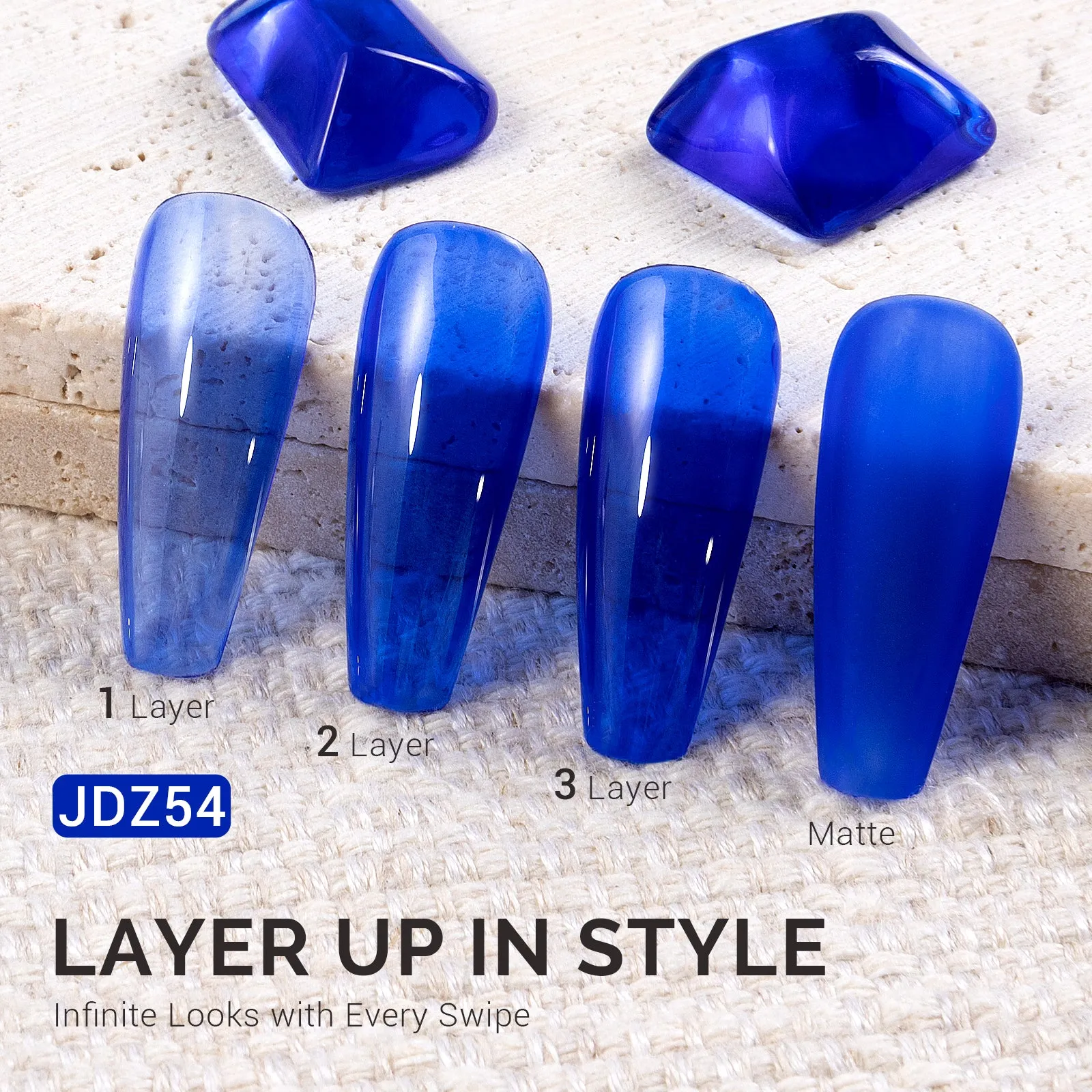 Jeweliver Jelly Gel Polish 15ml - Blue Tanzanite - JDZ54