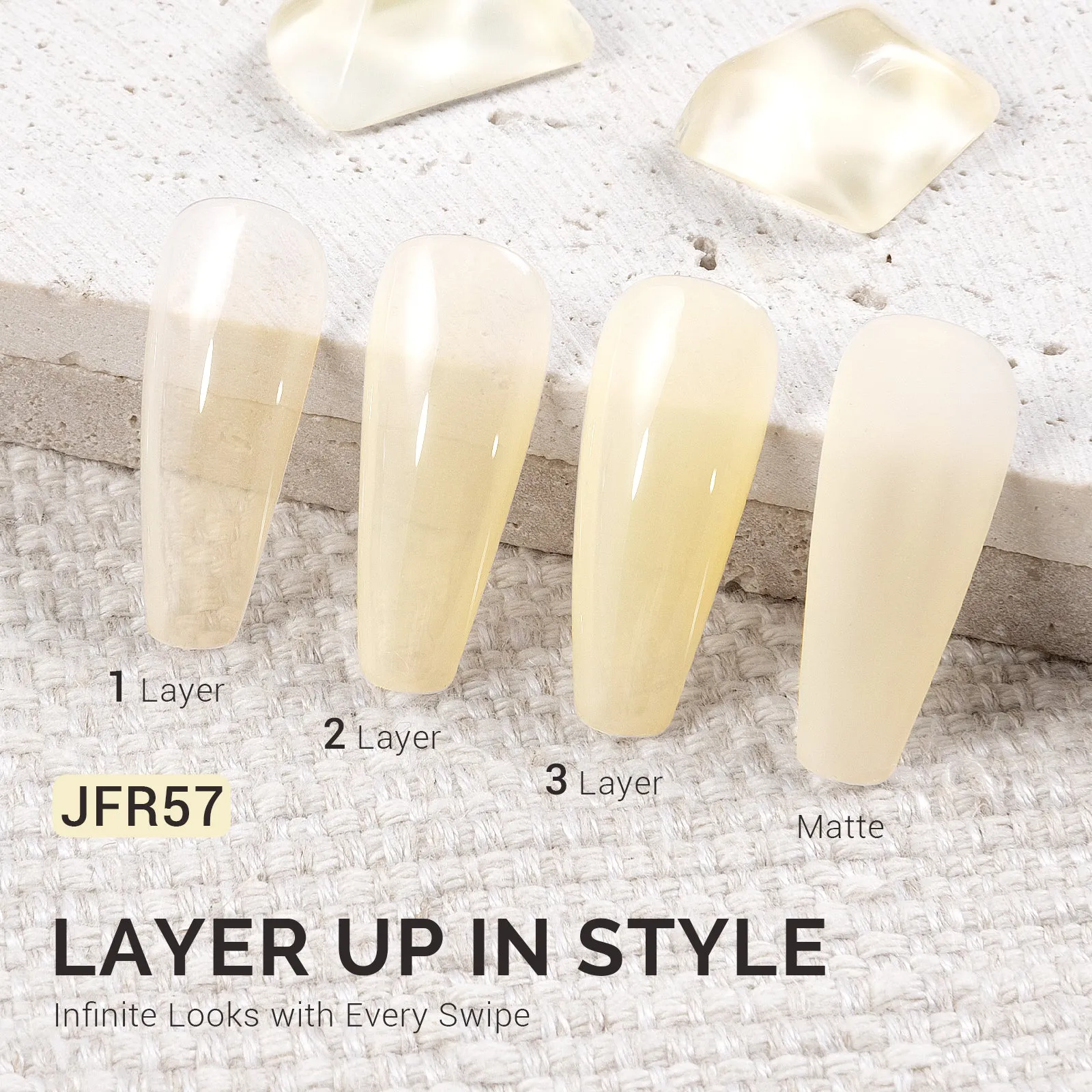 Jeweliver Jelly Gel Polish 15ml - Yellow Nacre - JFR57