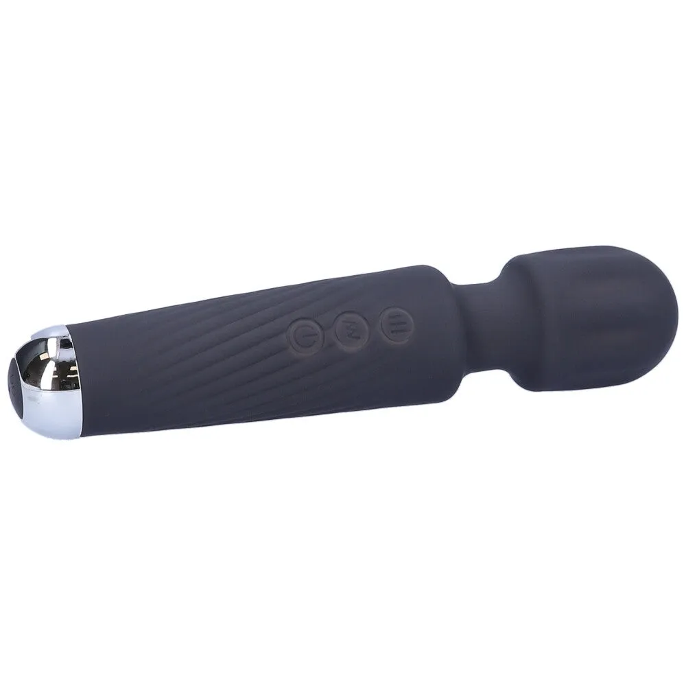 Jolie High-Power Silicone Wand Vibrator in Grey (Intense Vibrations!)