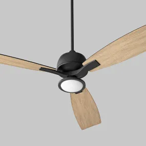 Juno 60" 3 Blade Ceiling Fan with Light - Black