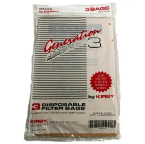 Kirby Generation 3 Vacuum Bags - 3 pack