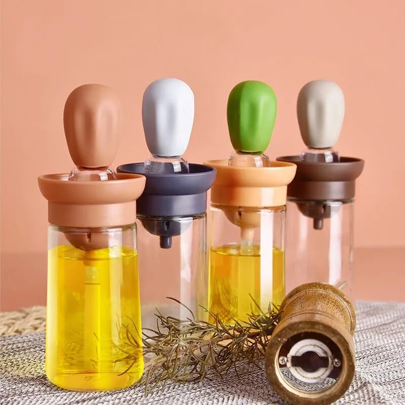 Kitchen Silicone Brush Oil Bottle