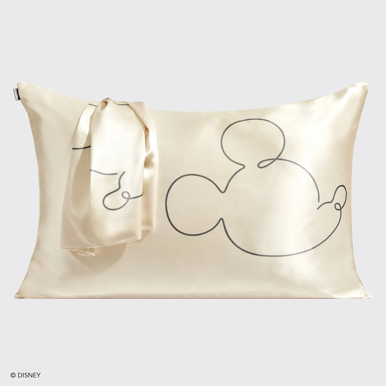 Kitsch x Mickey and Minnie Satin Pillowcase Standard Mr. Mouse