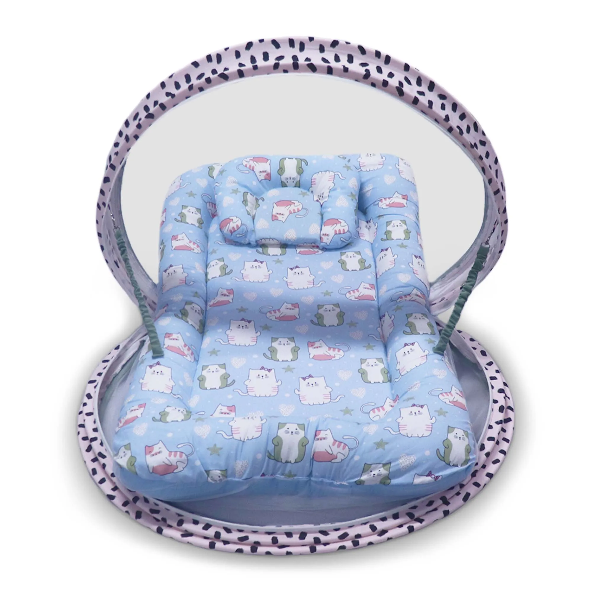 Kitty Love -  Kradyl Kroft Bassinet Style Mosquito Net Bedding for Infants