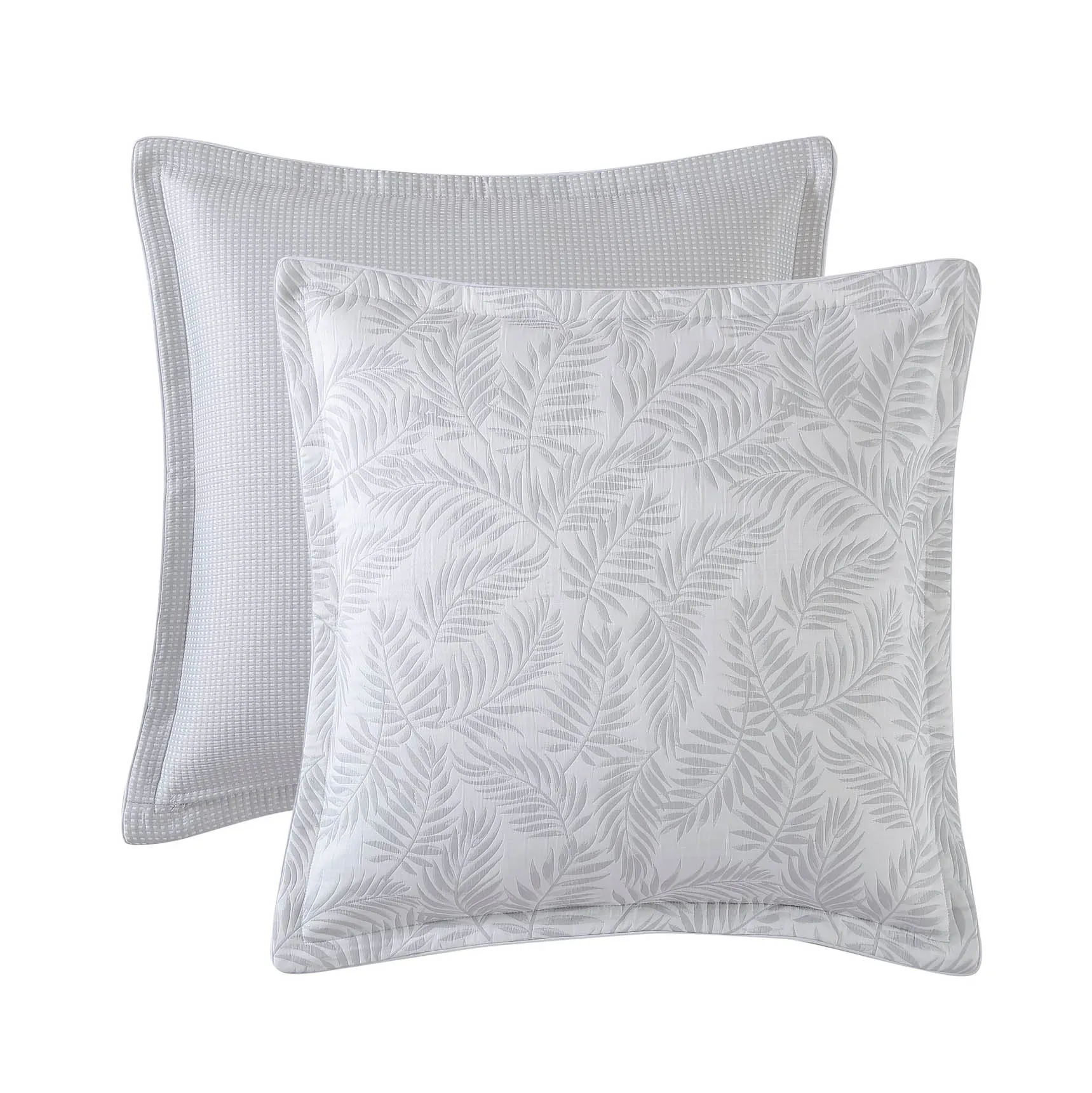 Koko Silver European Pillowcase by Logan and Mason Platinum