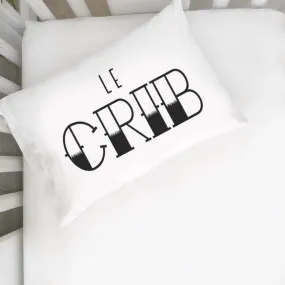 Le Crib Tattoo Font Toddler Pillowcase