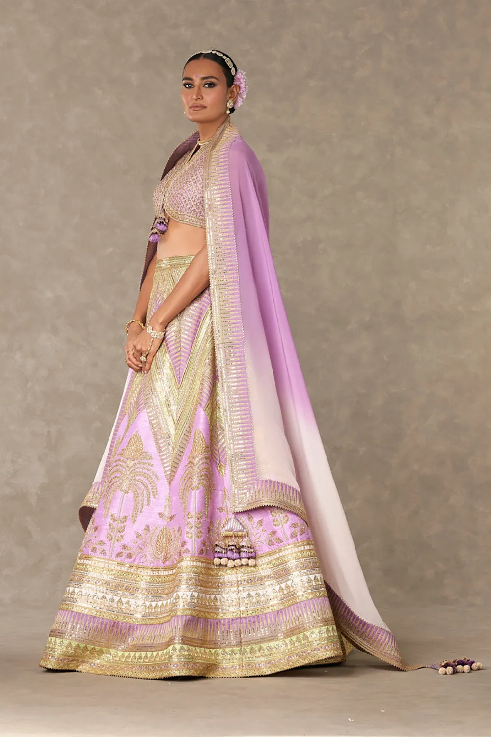 Lilac 'Anar-Phool' Lehenga Set