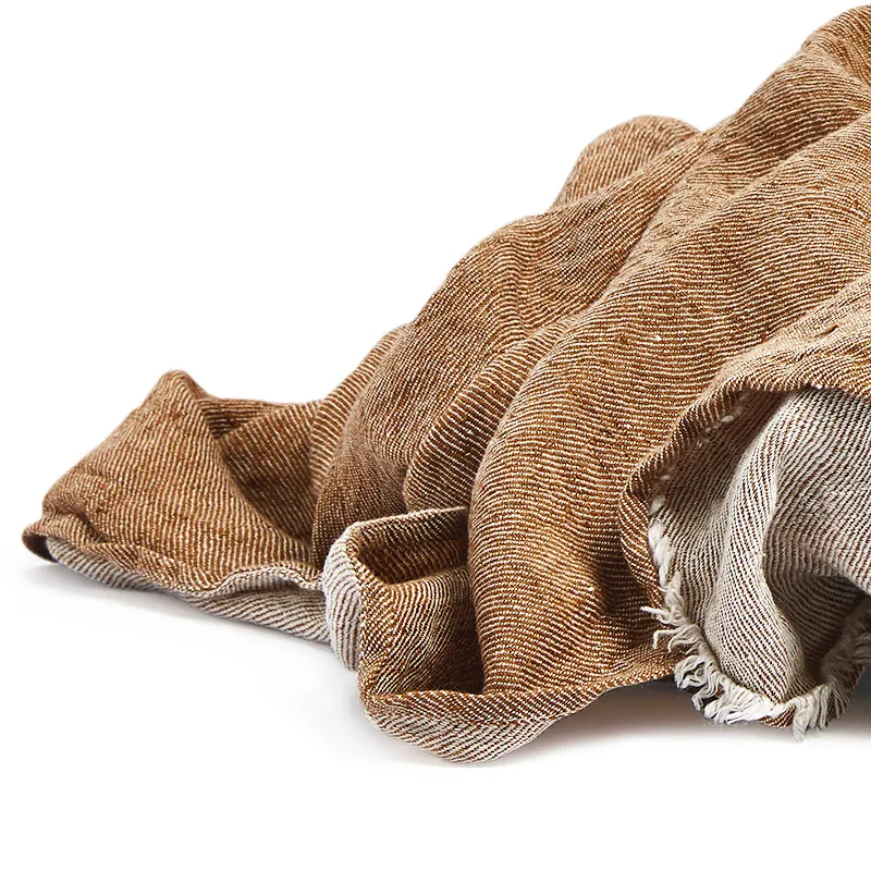 Linen throw hazel