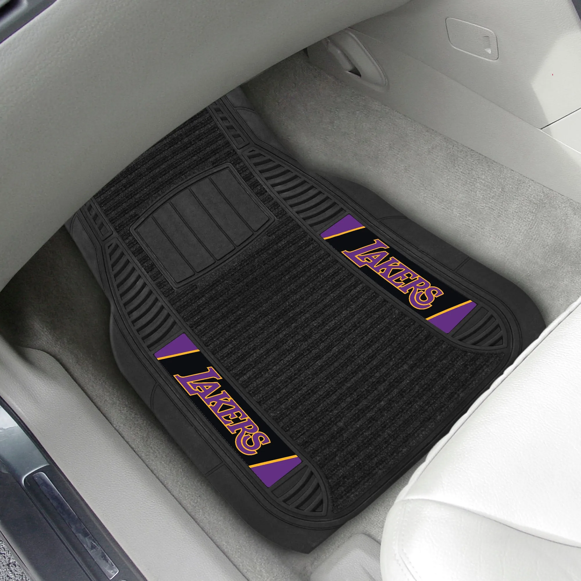 Los Angeles Lakers 2 Piece Deluxe Car Mat Set