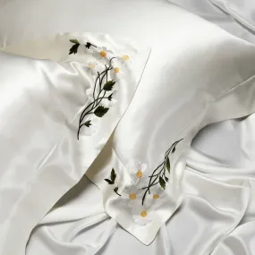 Luxury Silk Embroidered Pillowcase