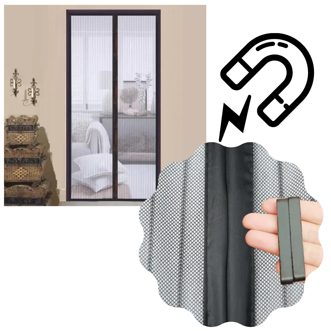 Magnetic Mosquito screen for doors