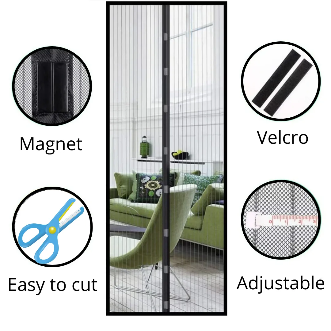 Magnetic Mosquito screen for doors