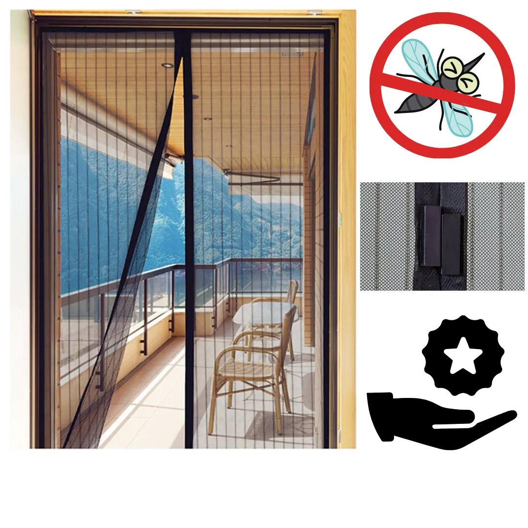 Magnetic Mosquito screen for doors