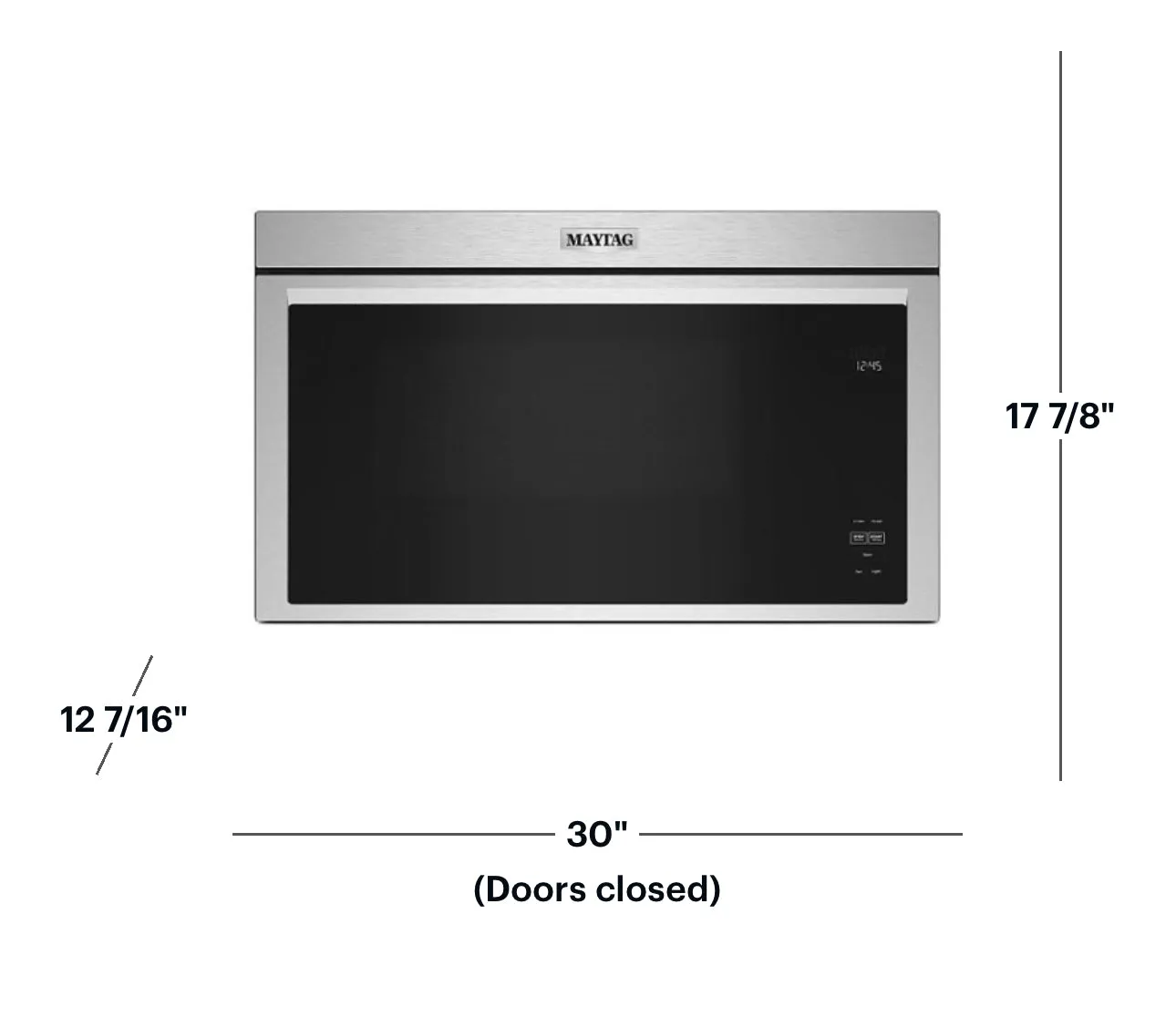 Maytag - 1.1 Cu. Ft. Over-the-Range Microwave with Flush Built-in Design - Stainless Steel
Model:MMMF6030PZ