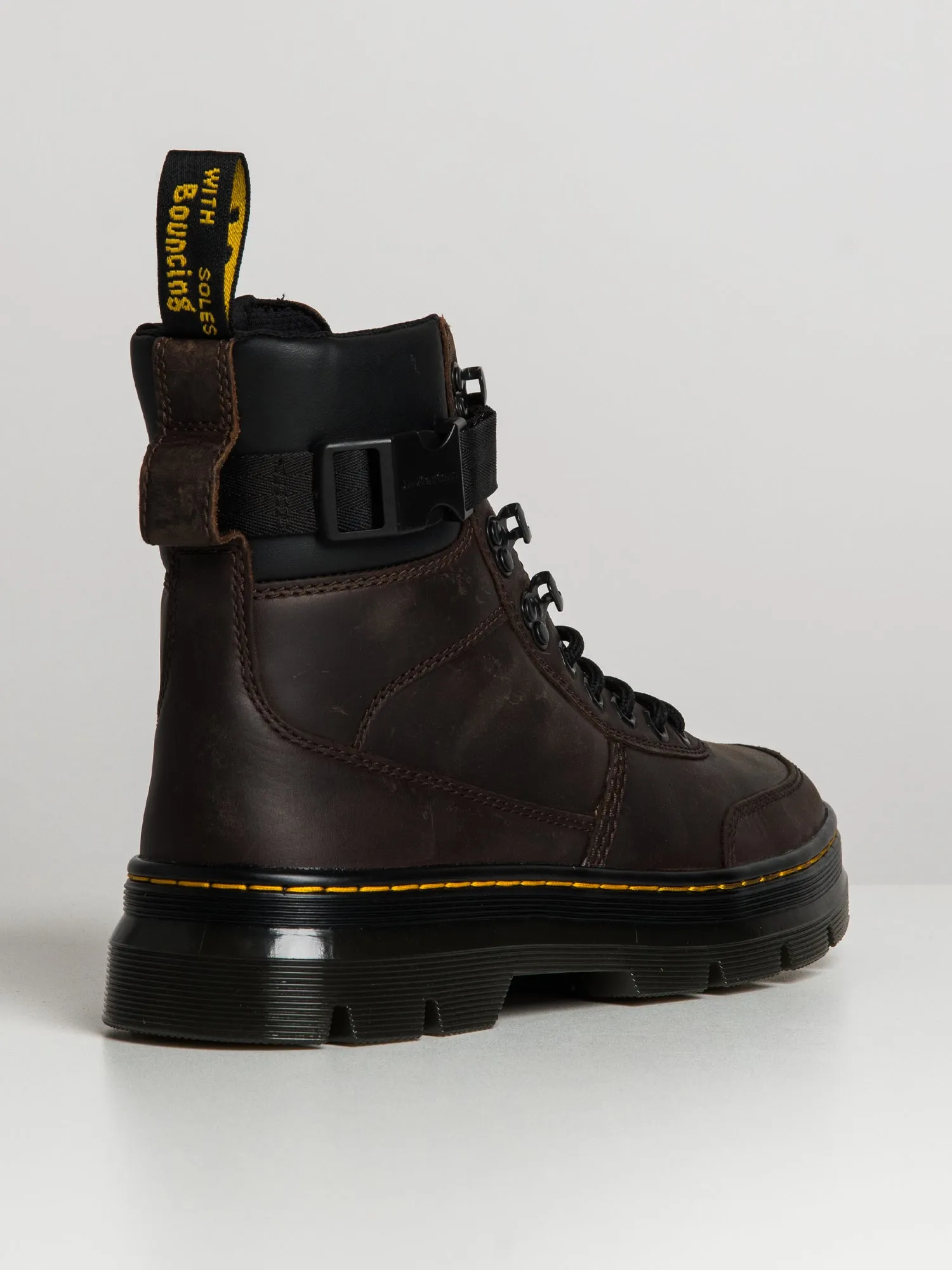 MENS DR MARTENS COMBS TECH LEATHER CRAZY HORSE BOOTS - CLEARANCE