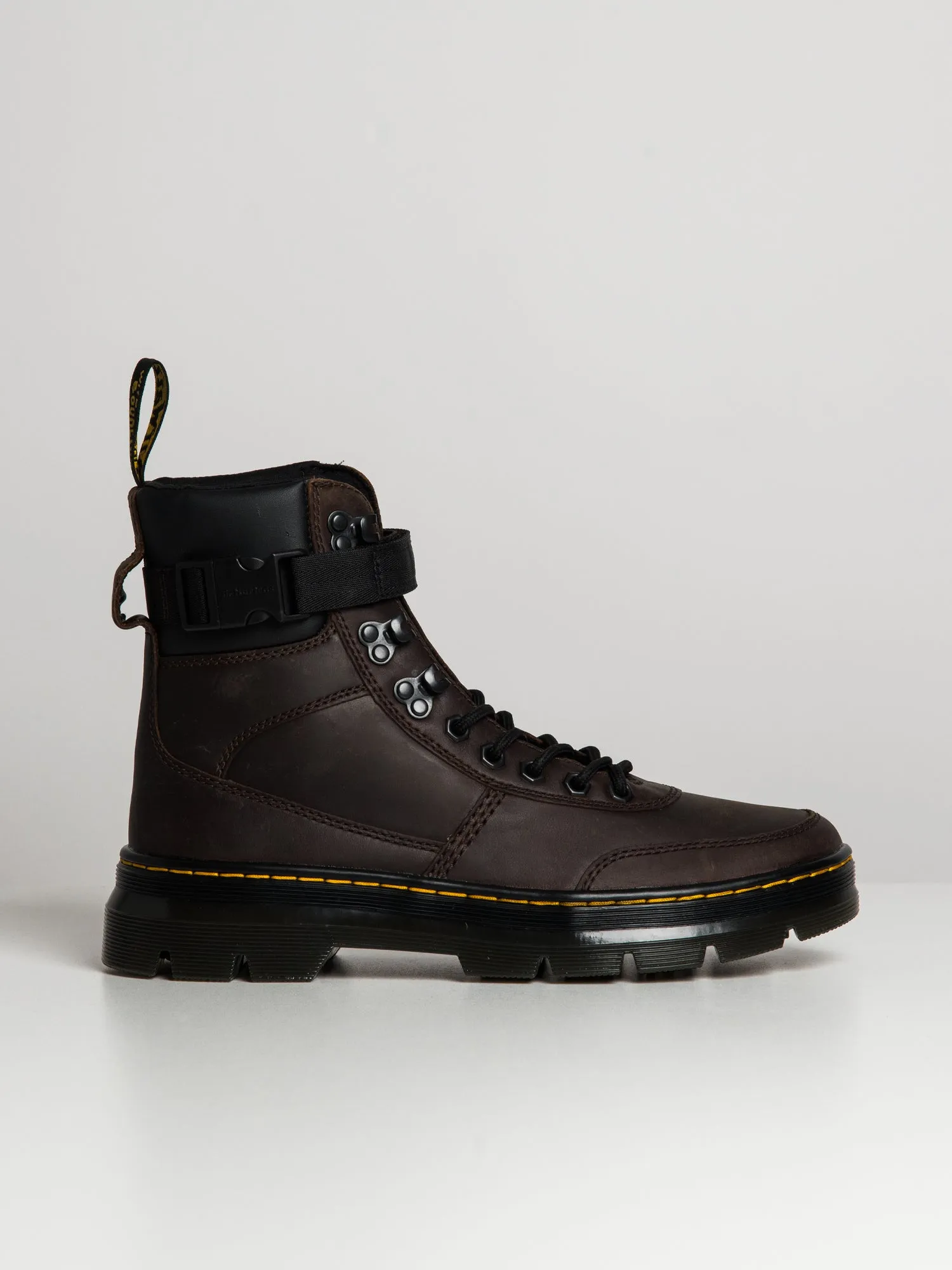 MENS DR MARTENS COMBS TECH LEATHER CRAZY HORSE BOOTS - CLEARANCE