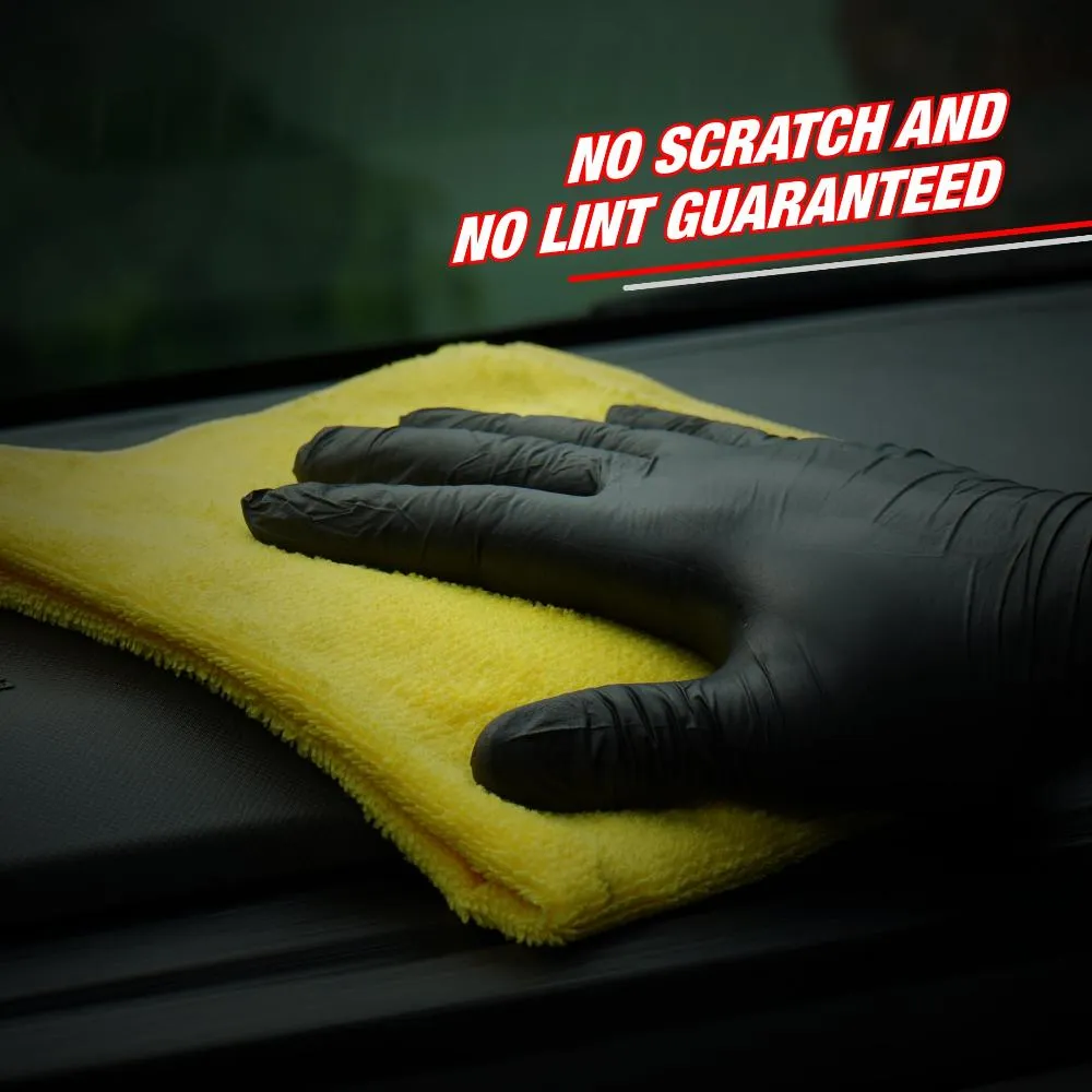 Microfiber Car Cleaning Cloth-Grey-40x40cm-350 GSM