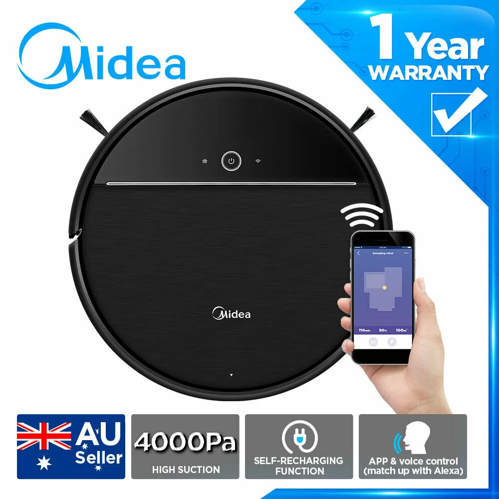 Midea Sensor Vacuum Cleaner Robot Carpet Mop Floor Self-Recharg 4000Pa suction I5 ADVANCE