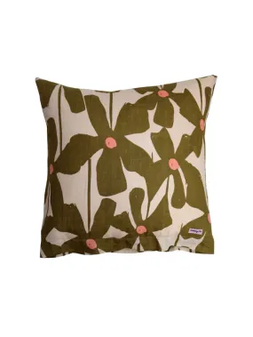 Mosey Me Olive Poppy Euro Pillowcase Set