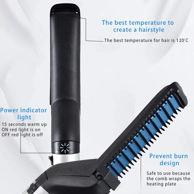 Multi-functional Beard Straightener Brush