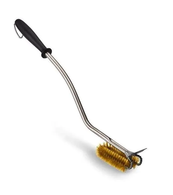 Napoleon Super WAVE Brass Bristle Grill Brush with Scraper 62013