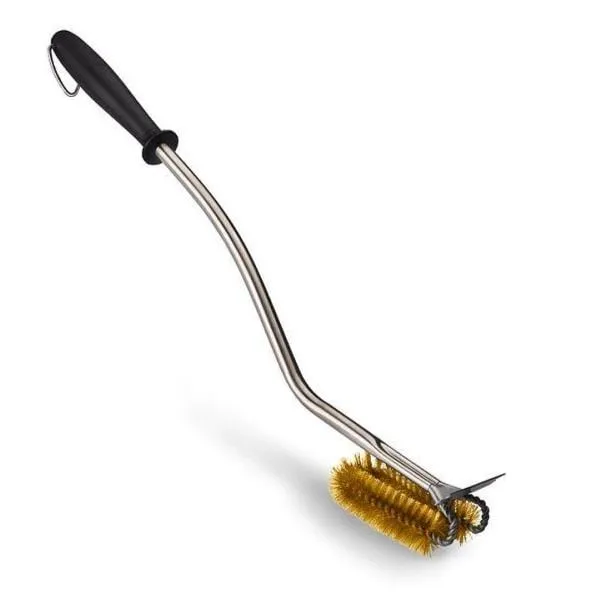 Napoleon Super WAVE Brass Bristle Grill Brush with Scraper 62013