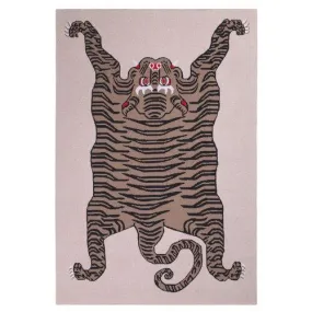 Natural Tiger Rug Cashmere Blankets by Saved NY