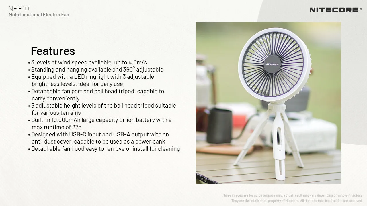 NEF10 - LED Fan (10,000mAh)