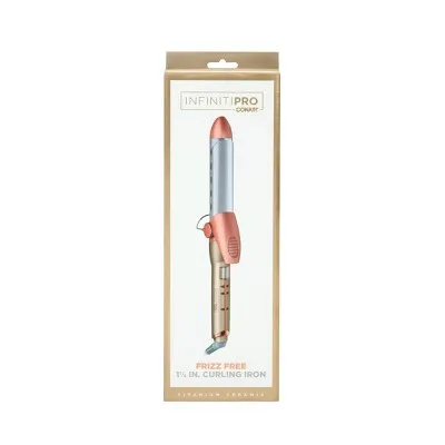 New - Conair InfinitiPro Frizz Free Curling Iron - 1 1/4"