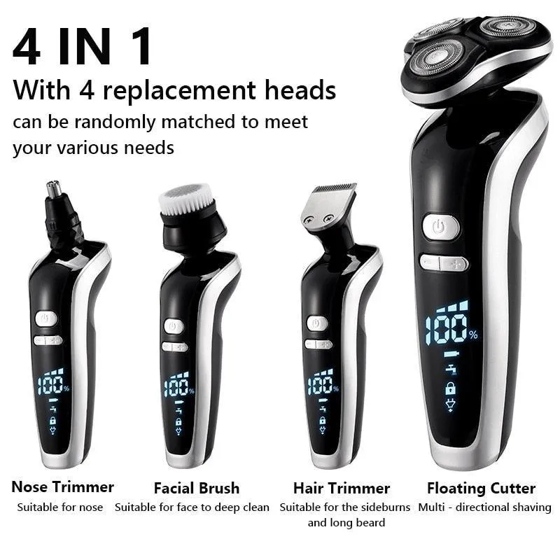 New Electric Shaver For Men 4D Electric Beard Trimmer USB