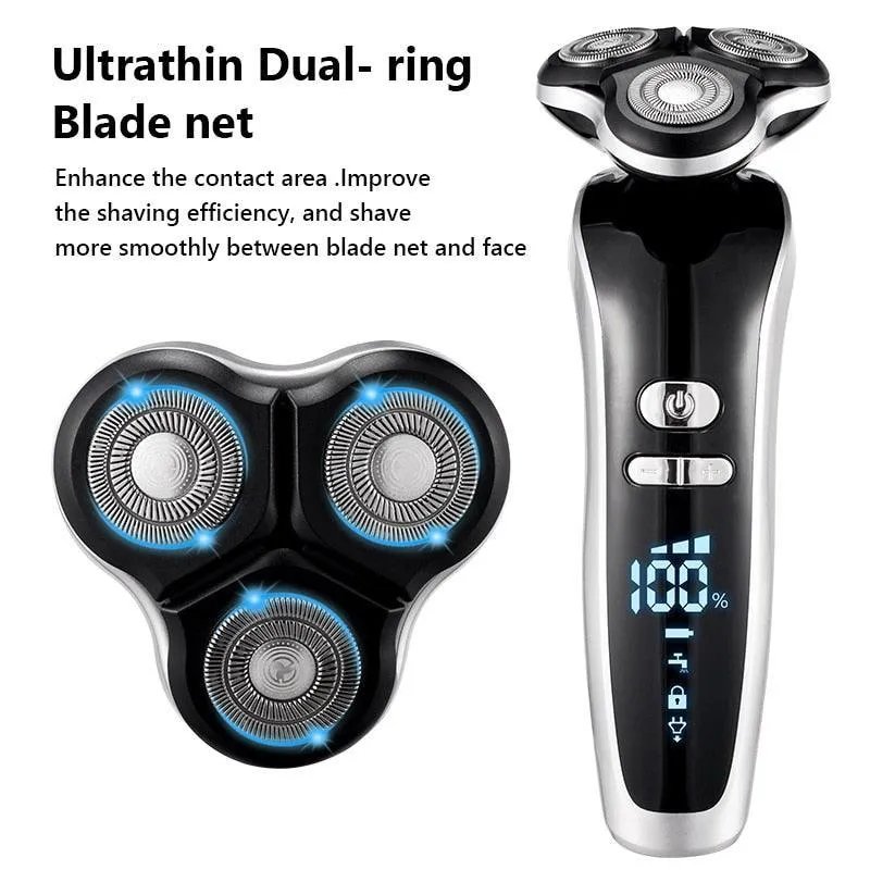 New Electric Shaver For Men 4D Electric Beard Trimmer USB