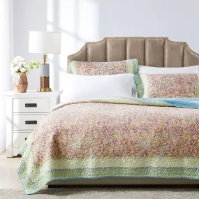 New - Greenland Home Fashions 2pc Twin Palisades Quilt Set Pastel