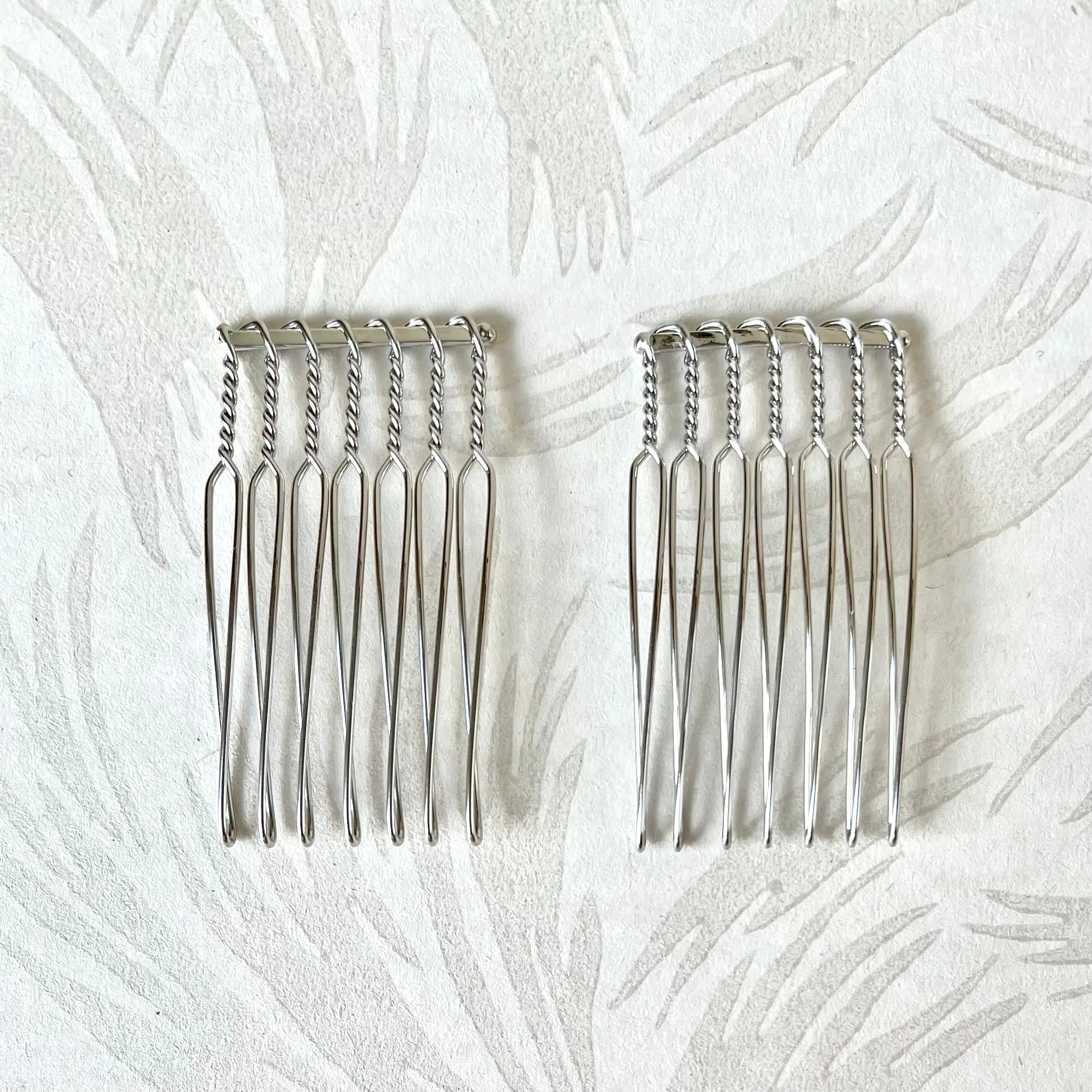 Nickel Plated Wire Hair Combs