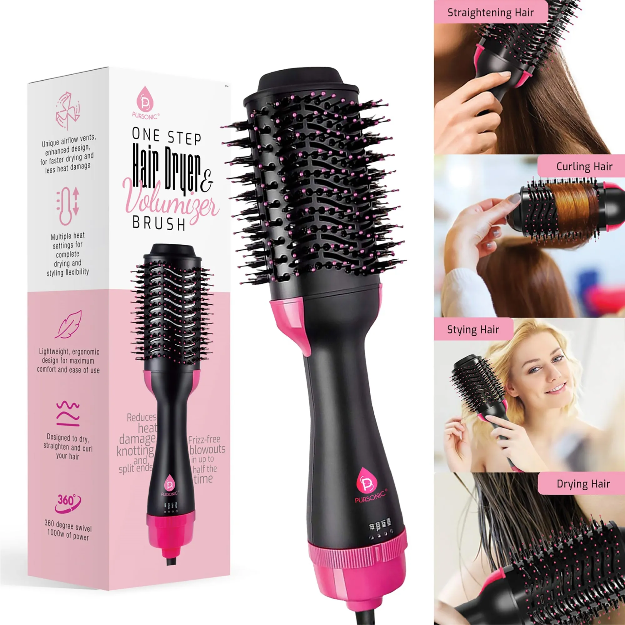 One Step Hair Dryer & Volumizer Brush