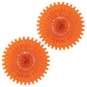 Orange Tissue Fans Set/2