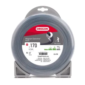 Oregon Trimmer Line - 22-270 - Magnum Gatorline - Round - .170" Gauge, 1/2 lb. Donut, 46 Feet