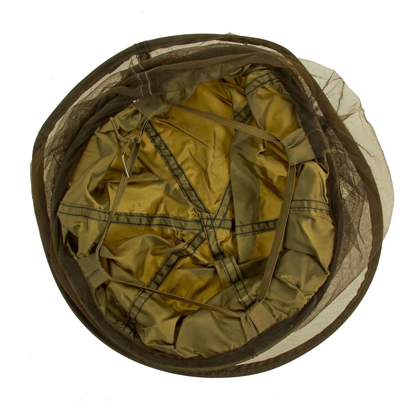 Original U.S. Vietnam War Era Helmet Style Mosquito and Insect Protective Net