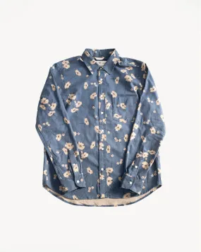 Oxford Shirt Floral - Blue