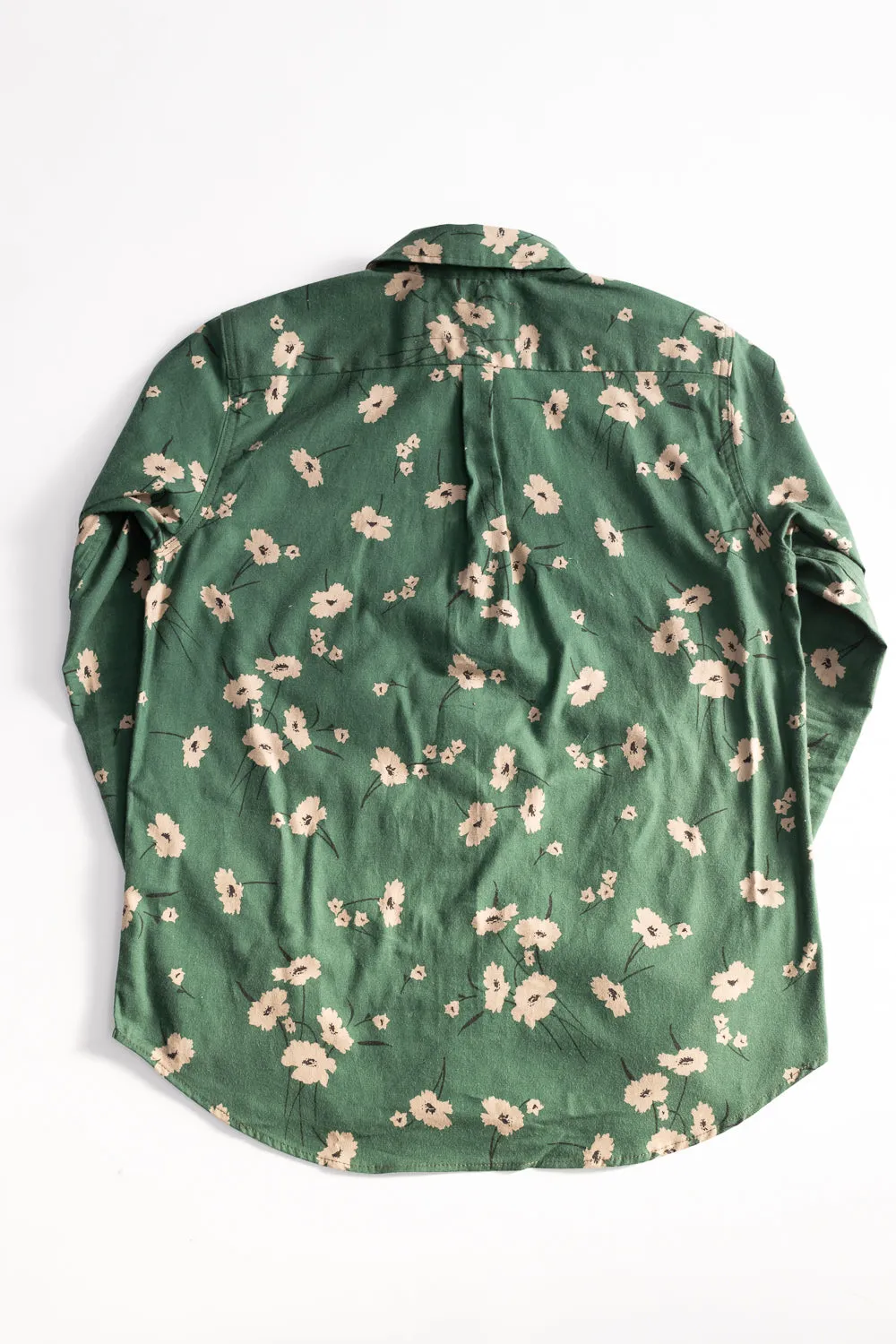 Oxford Shirt Floral - Emerald