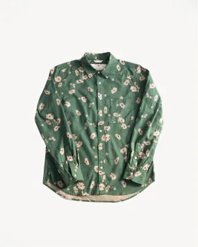 Oxford Shirt Floral - Emerald