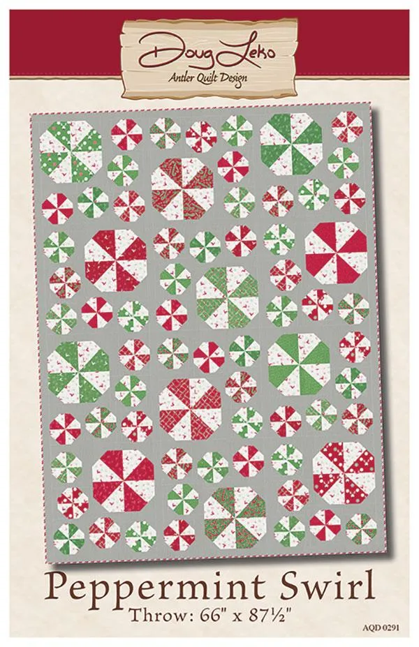 PATTERN,  Peppermint Swirl Quilt by Antler Quilt Design