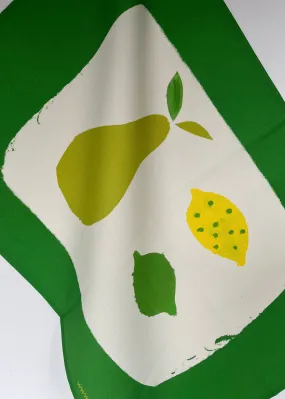 Pear, Lemon & Lime Tea Towel - Emerald