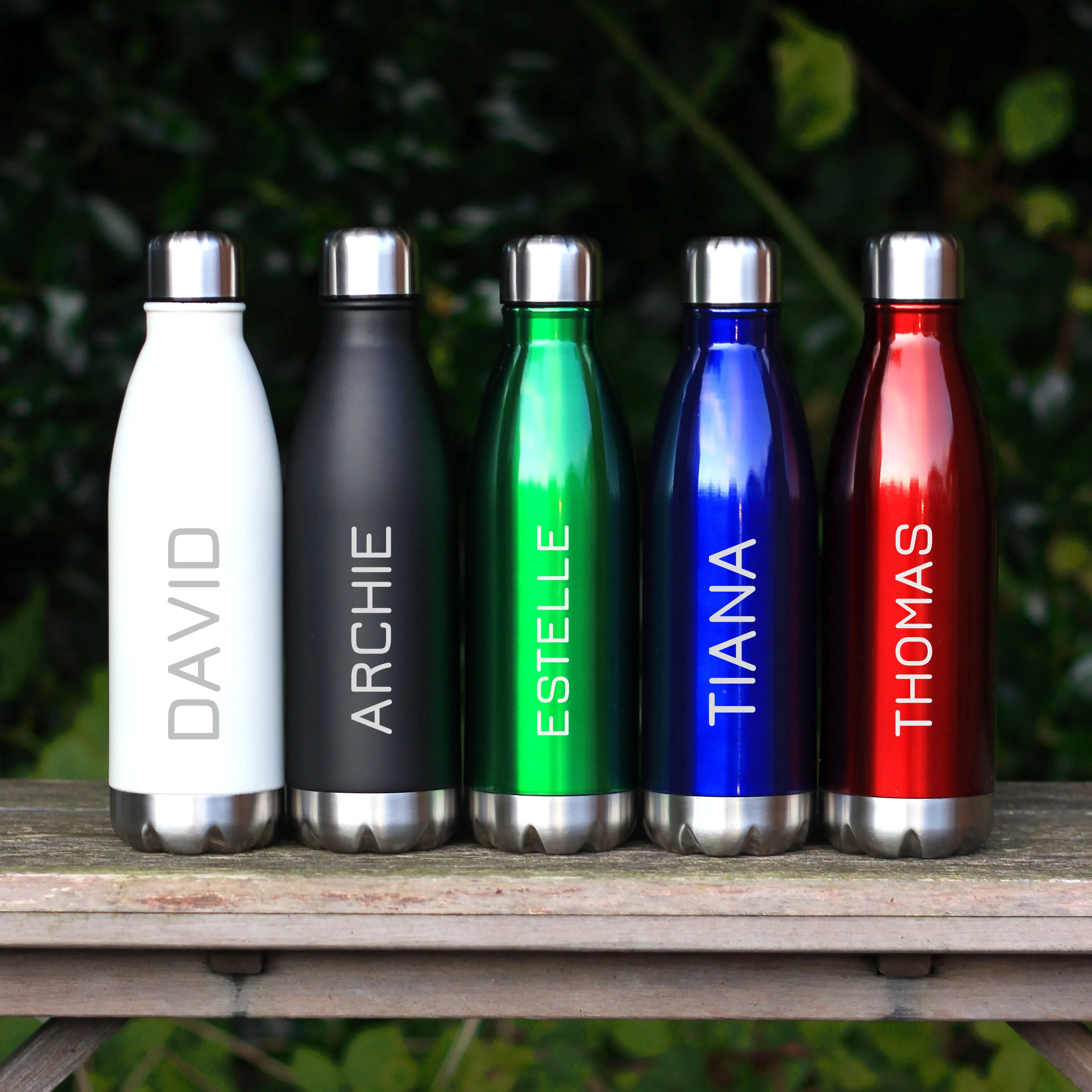 Personalised Water Bottle Hot & Cold Drinks Custom Engraving 500ml