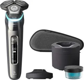 Philips UK Kitchen and Home Shaver Series 9000 with Skin IQ Technology, Wet & Dry Electric Shaver with Pressure Guard Sensor, Dual Steel Precision Blades on 360-D Flexing heads, S9987/55