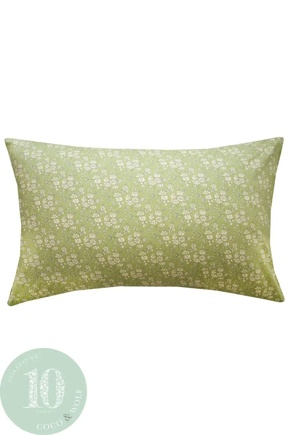 Pillowcase Made With Liberty Fabric CAPEL PISTACHIO