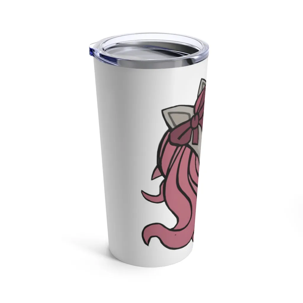 Pink Hair Unicorn Head Tumbler 20oz