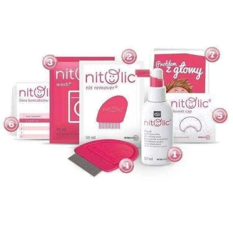 PIPI NITOLIC against head lice kit 50ml, head lice treatment