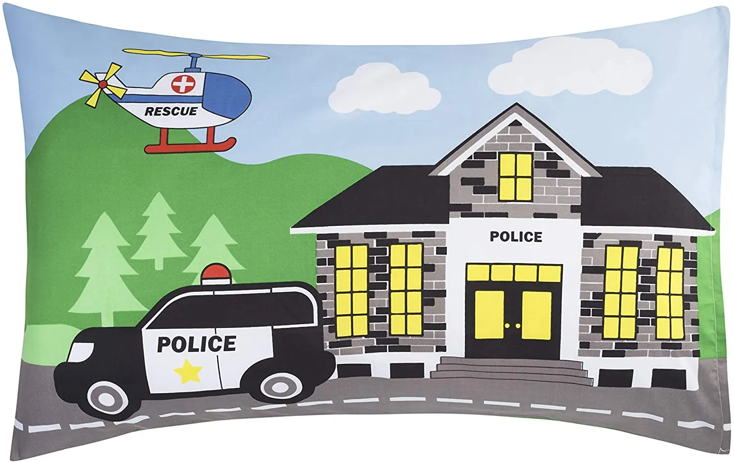 Police, Fire and Rescue 3-Piece Toddler Sheet Set