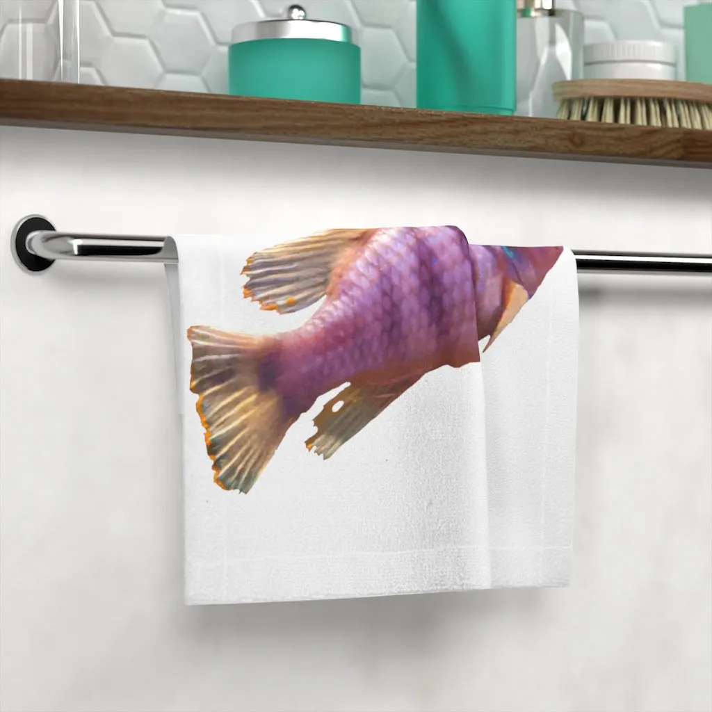 Purple Fish Face Towel