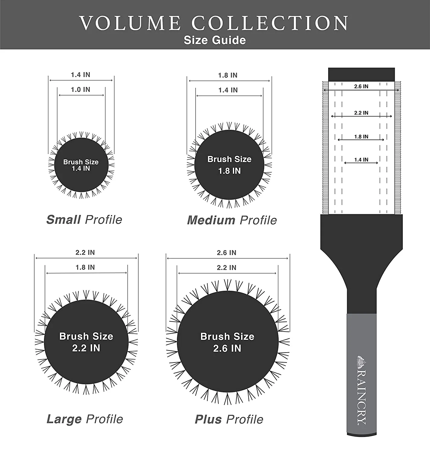 RAINCRY Volume Plus Size Brush